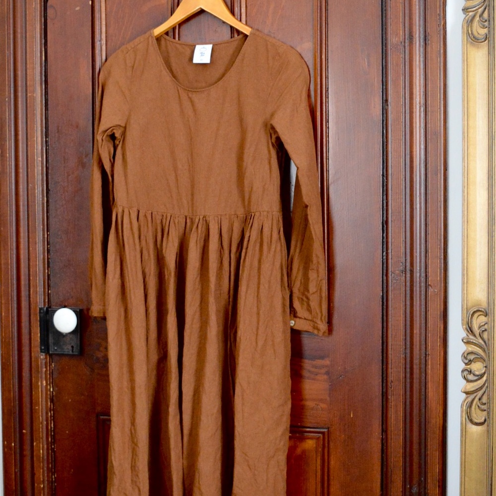 Son de Flor Linen Smock Dress